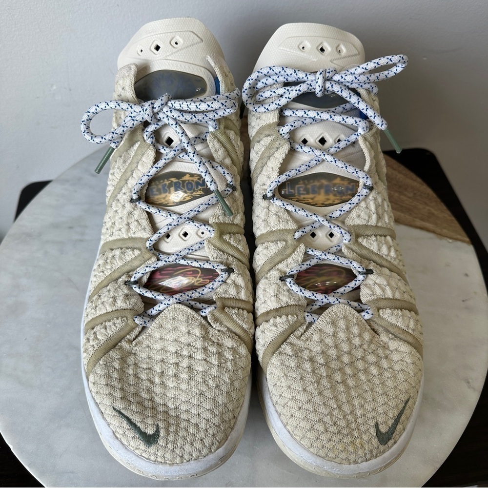 NIKE Lebron 18 ‘LA By Day' Light Cream 2020 DB8148-200 Men's Sneakers size 12 - Picture 6 of 12